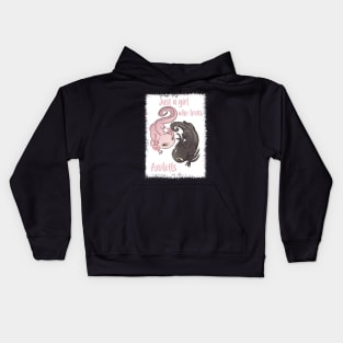 Just A Girl Who Loves Axolotls Kids Hoodie